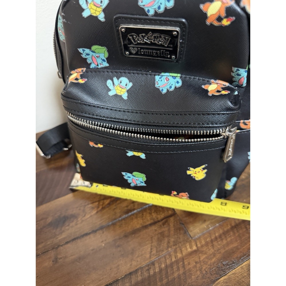 Loungefly Pokémon Mini Backpack Pikachu Bulbasaur Charmander Squirtle READ - Picture 15 of 16